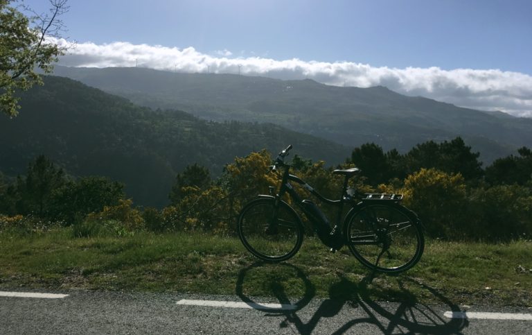 E-bike in the mountains
